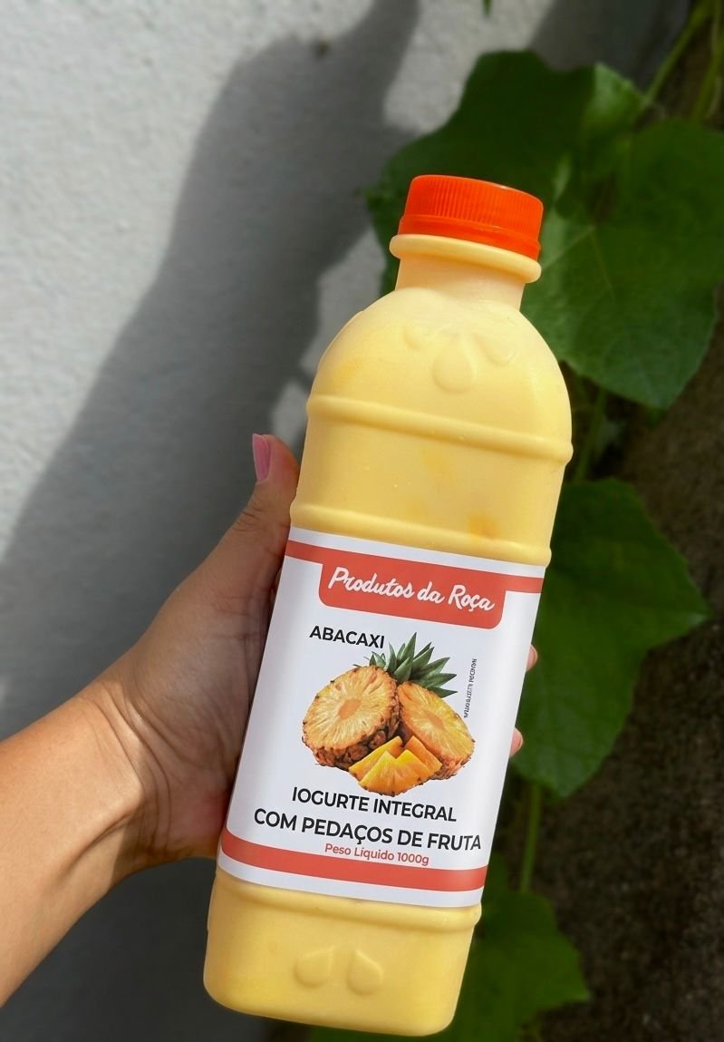 Iogurte Integral com Pedaços de Abacaxi